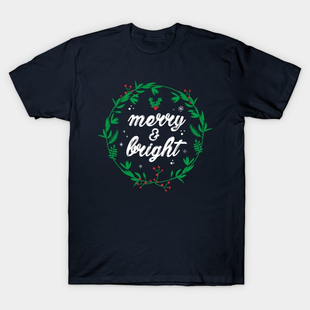 Merry and Bright T-Shirt by artística